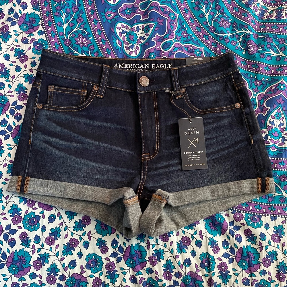 American Eagle Hi-Rise Shortie Shorts